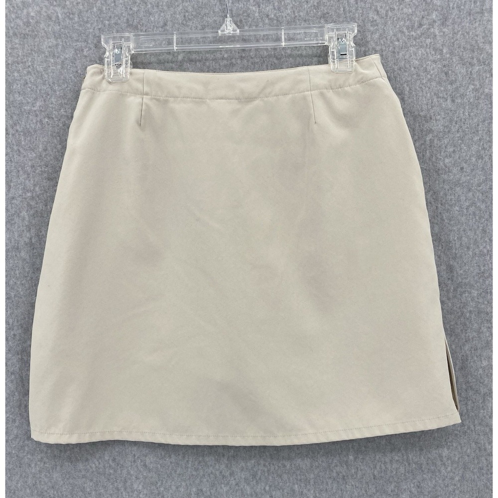 Patagonia Skirt womens 6 Beige Side Zip Slits‎ Hiking Outdoors - Picture 4 of 9